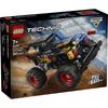 LEGO Technic Monster Jam Grave Digger Fire and Ice Pullback Toy for Kids Ages 7-9 Building Block Set