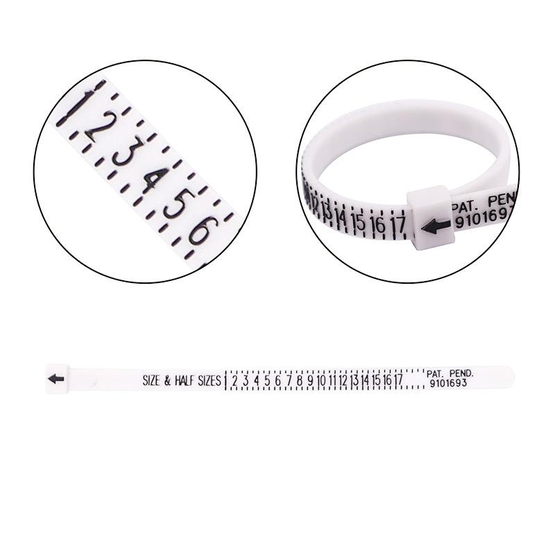 

Plastic Bracelet Bangle Sizer Adjustable Ring Measure Gauge Measurements for Jewelry Making Tools And Equipment Length 15-25cm
