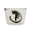 Women Ink Black Cat Print Cosmetic Bag Toiletries Organize Travel Storage Case 6770