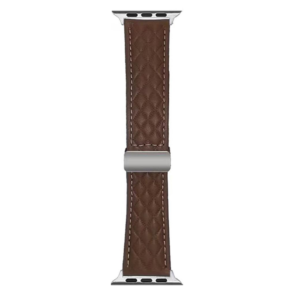 Watch Band For Apple Watch Series 10 Ultra 9 8 7 SE 6 5 4 3 2 1 46mm 49mm 45mm 44mm 42mm Magnetic Starlight Buckle Leather Strap