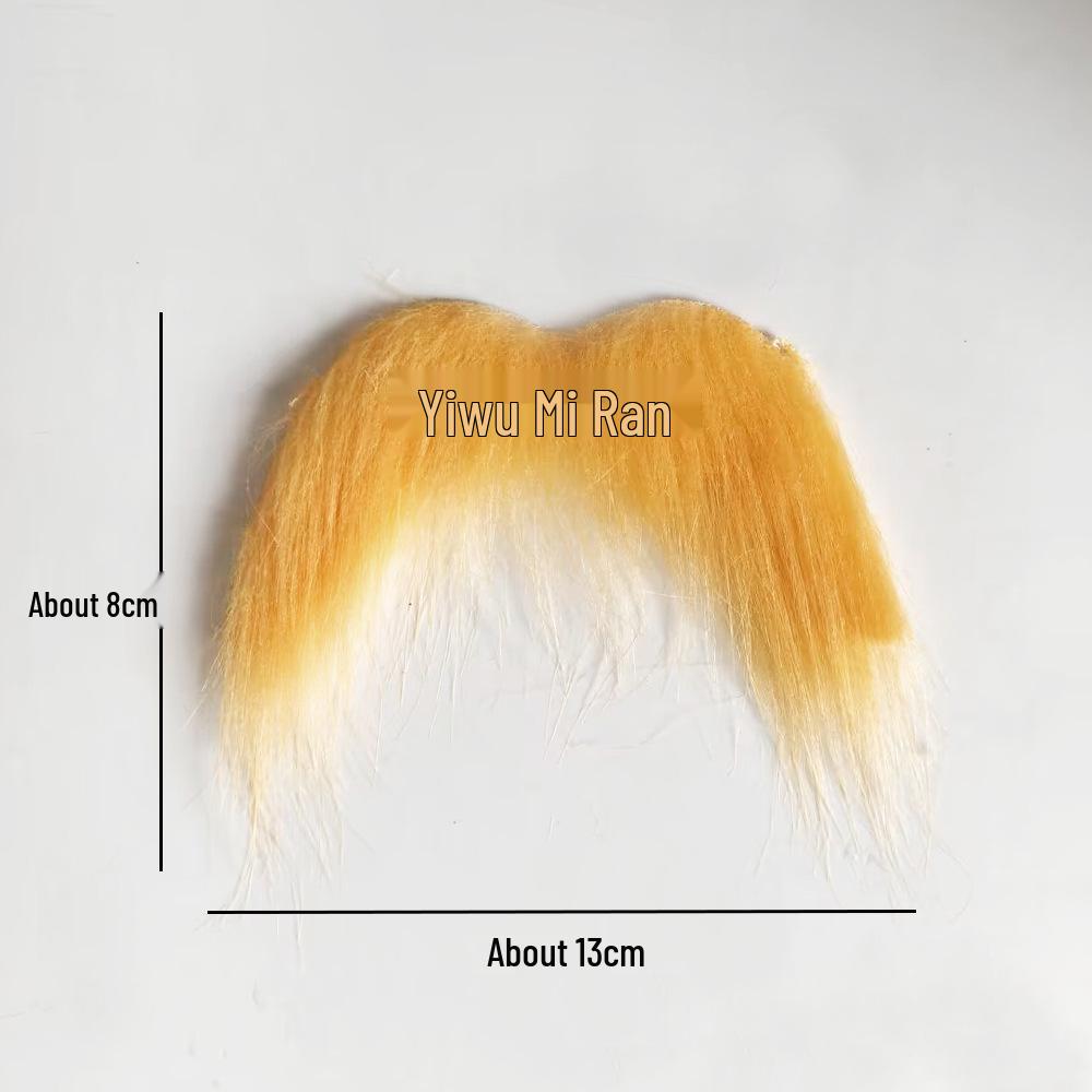 Yellow Old Man Beard and Mustache Party Costume Set