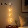 Seasonal Window Display Lights Star Moon Hanging Light, Warm LED String Lights, Indoor Festive Party Decor Decorative Atmosphere Lamp for Home Holiday