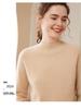 Women's New Fall/Winter Thick Cashmere Sweater, Half-High Collar Loose Knit, Plus Size Pullover Base Layer.