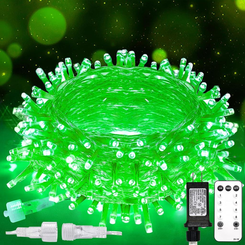 suddus String Lights Indoor Plug in 100 LED Christmas Lights Warm White