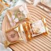 100Pcs Food Grade Clear Moon Cake Bags Good Sealing Package Vintage Plastic Moon Cake Bags Mid-Autumn Festival Favor