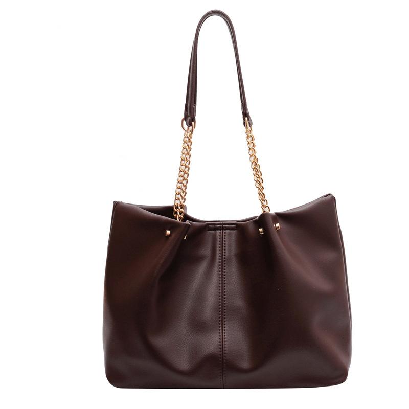 

FLYING STARS Brand Large Capacity Bag Women Bag Popular Shoulder Bag Casual Chain Tote Bag PU Leather Fashion Designer Handbag 34cmX27cmX14cm