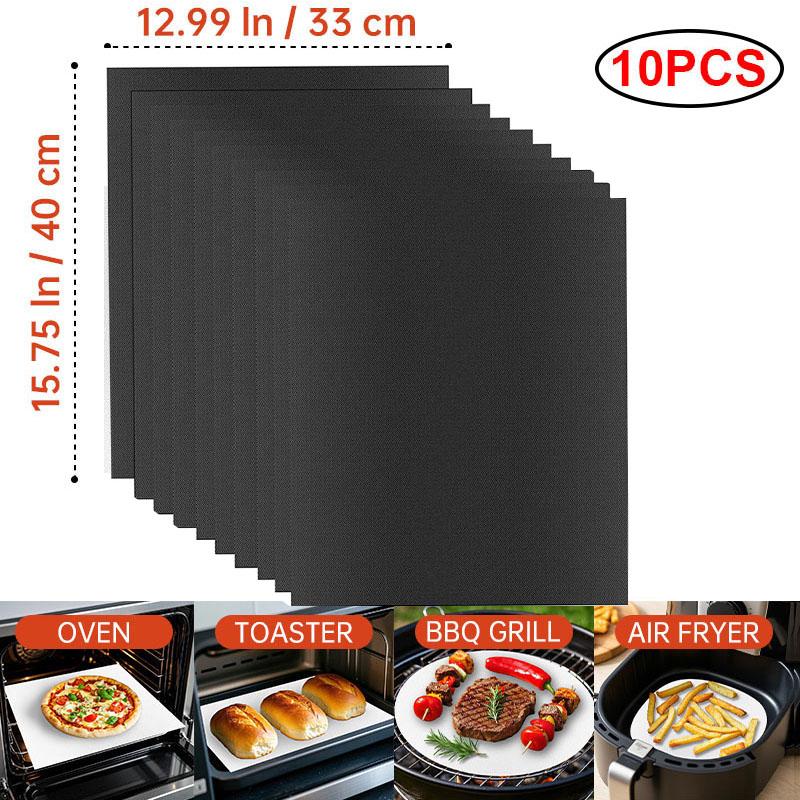 60*40cm Non-stick BBQ Grill Mat Baking Mat Barbecue Tool Cooking Grilling Sheet Heat Resistance Easily Cleaned Kitchen BBQ Tool