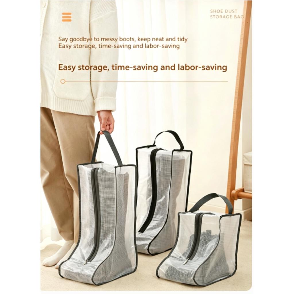 Shoe Storage Bag, Seasonal Long Boots, Dust Bag, Waterproof and Moisture-proof Clip Net Protection Set, Shoe Bag