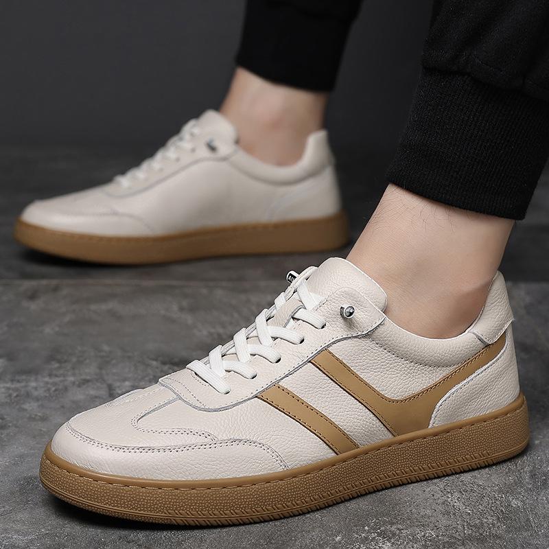 Herbst neue Herren Freizeitschuhe Leder Herren Deutsche Trainingsschuhe Outdoor Herrenschuhe Schuhe