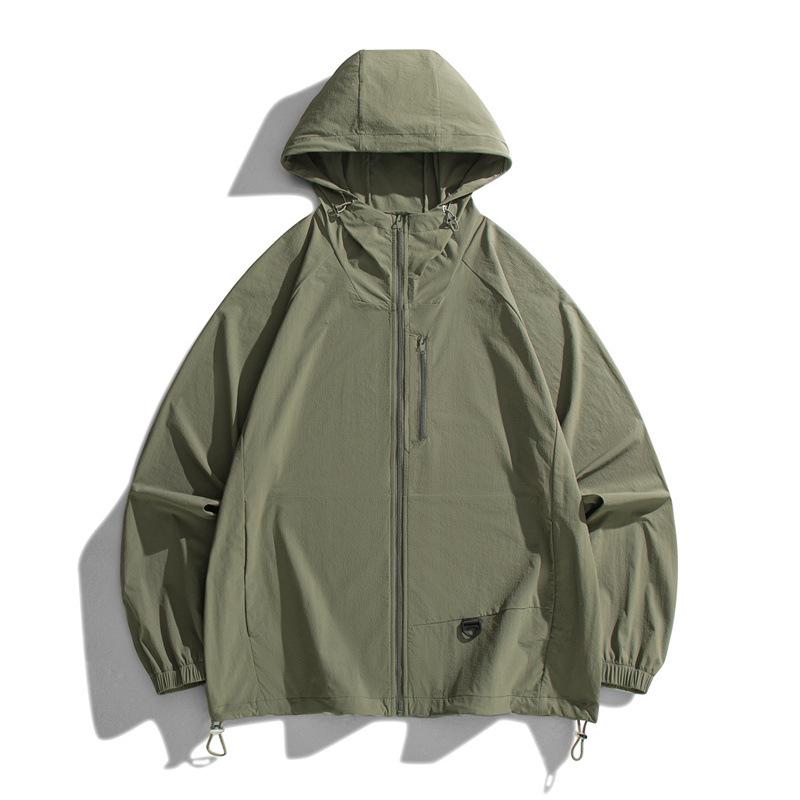 Cold silk cool outdoor sunscreen clothing for men and women summer new skin clothing for couples UV protection fashion men's sunscreen clothing