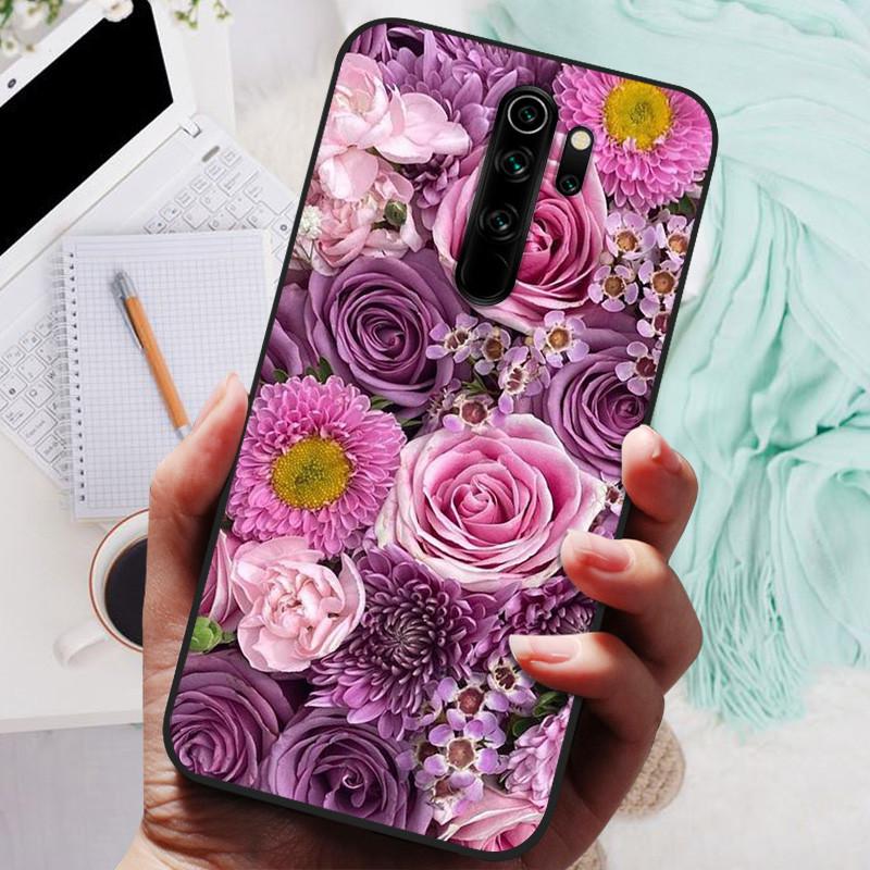Phone Cover For Xiaomi Redmi Note 8 Pro Case Silicone Lovely Black Bumper Soft TPU Coque for Redmi Note8 Pro 8Pro Shells Fundas