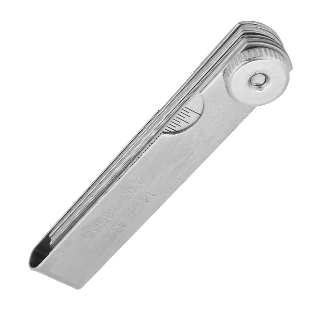 75mm Stainless Steel Feeler Gauge Ruler Welding Inspection Tool (0.05 1.00mm)