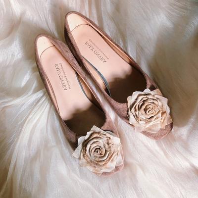 Niche Design Dry Rose Flat Shoes Women's 2024 New Retro Chinese Rose Flower Ballet Single Shoes Evening Breeze