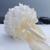Pearl Artificial Hand Bouquet Silk Flowers Bridal Bouquets Wedding Bouquets  Wedding Accessories