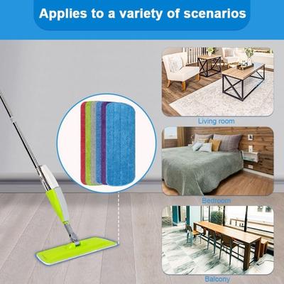 4 Pieces/set Practical Absorbent Mop Replacement Cloth Soft Dust Removal Microfiber Mop Pad Washable Cleaning Cloth Living Room