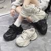 Leicht, klein und erhöhte Füße, lässige Damen-Sportschuhe mit dicker Sohle, neu für Herbst und Winter, schlicht