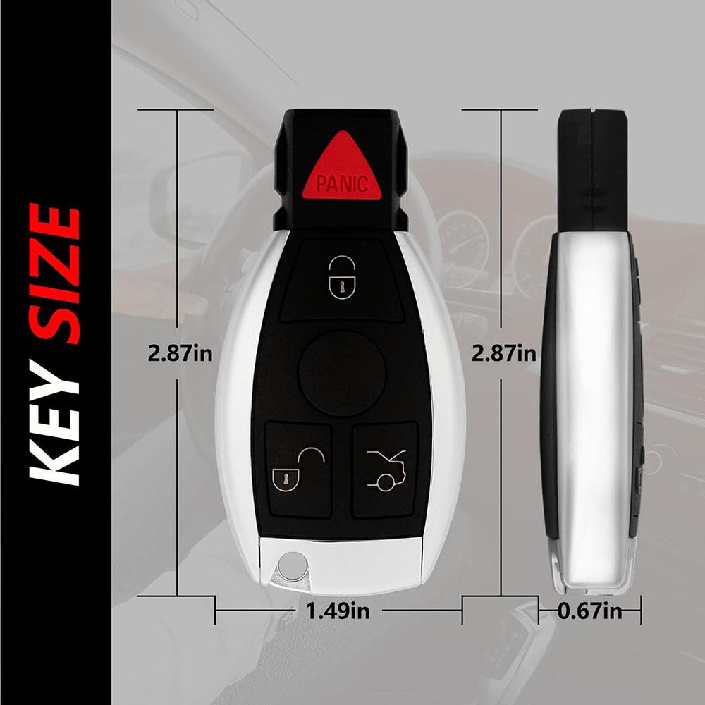 Smart Car Remote Control Key fob Repair IYZ3312 For Mercedes Benz C E CL ML R S