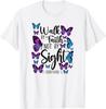 Christian Bible Verse Quote Butterfly 2 Corinthians 5:7 T-Shirt