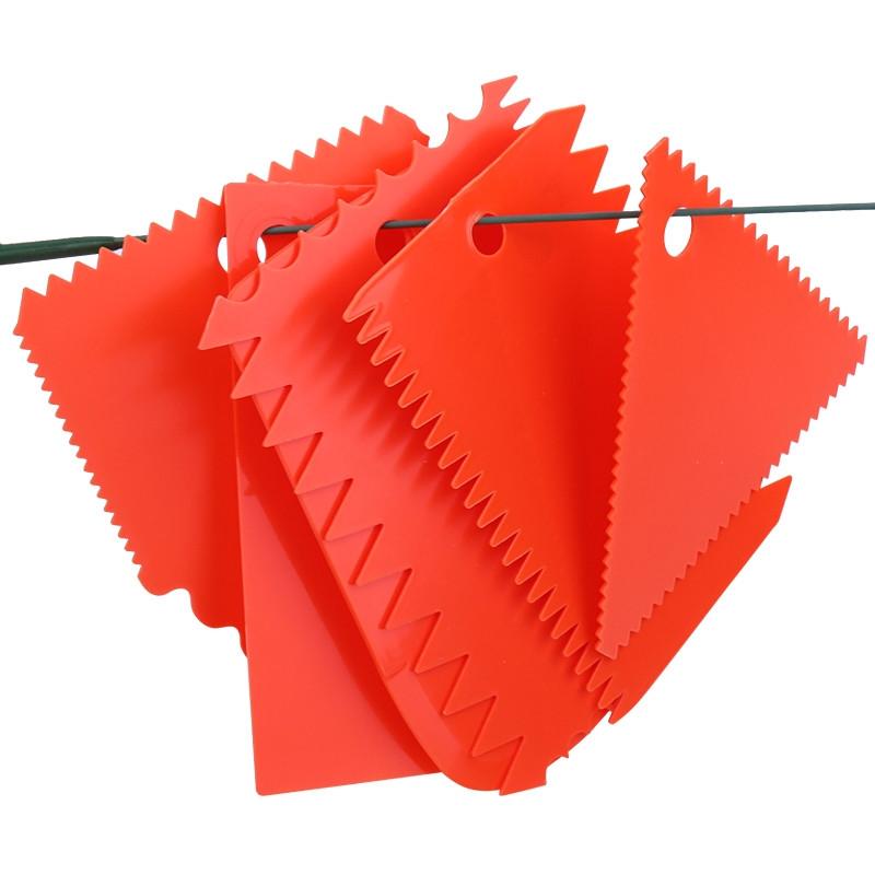 Pottery Plastic Scraper Tools Clay Sculpture Tooth Shape Pottery Clay Sculpture Carving Tool DIY Clay Texture Scraper