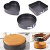 3pcs Carbon Steel Cake Mold Baking Tools Live Bottom Baking Pan Tool  Home Kitchen
