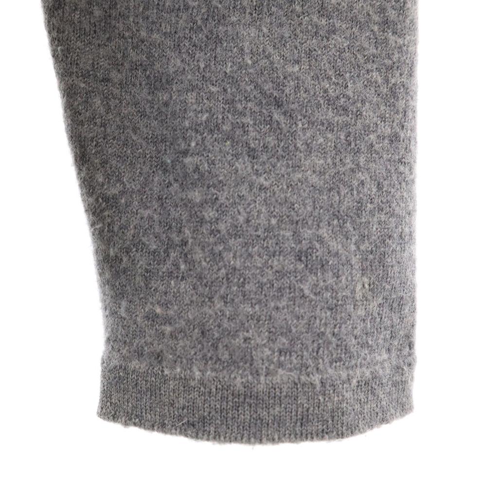 VERSACE CLASSIC V2 Long Sleeve V Neck Sweater M Gray Knit Women Used