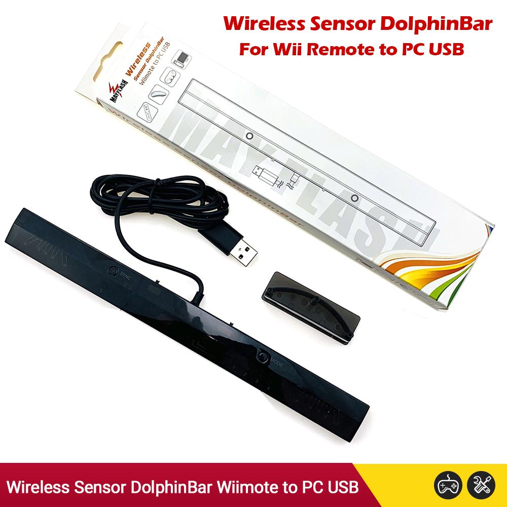 NEW MayFlash Wireless Sensor Dolphin Bar for Wii Remote Plus Controller To for Windows PC Support-Bluetooth  for Wii Kids Games