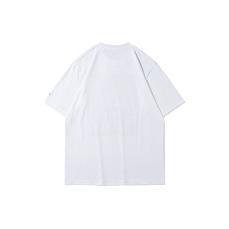Li Ning Sports Fashion Series Printed Round Neck Short Sleeve T-Shirt Men Tops White AHSRA49-1