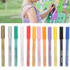 Coloured Acrylic Marker Pen Kit Non Toxic Water Based Painting Drawing Tool(12 Colors )
