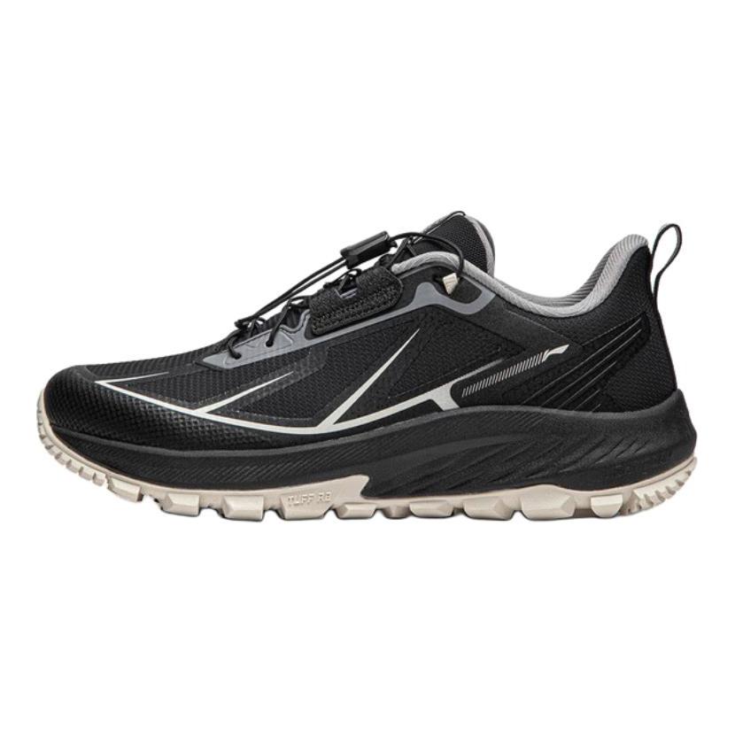 Li Ning Kids Outdoor Cloud Field Comfortable Non-Slip Wear-Resistant Low-Top Running Shoes Kids Sneaker Black YKFU104-1