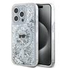 Husă pentru iPhone 15 Pro Karl Lagerfeld Liquid Glitter MagSafe Transparentă