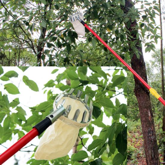 Ergonomic Fruit Picker Effective Metal Manual Anti-rust Picking Tool for Garden