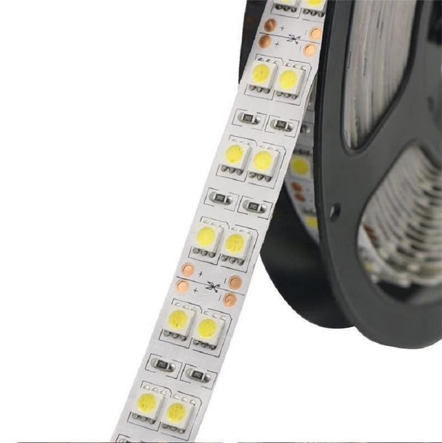 LED Tape Light, High Brightness, 12 V, 600 Rungs, SMD5050, Double Row Type, Strong,