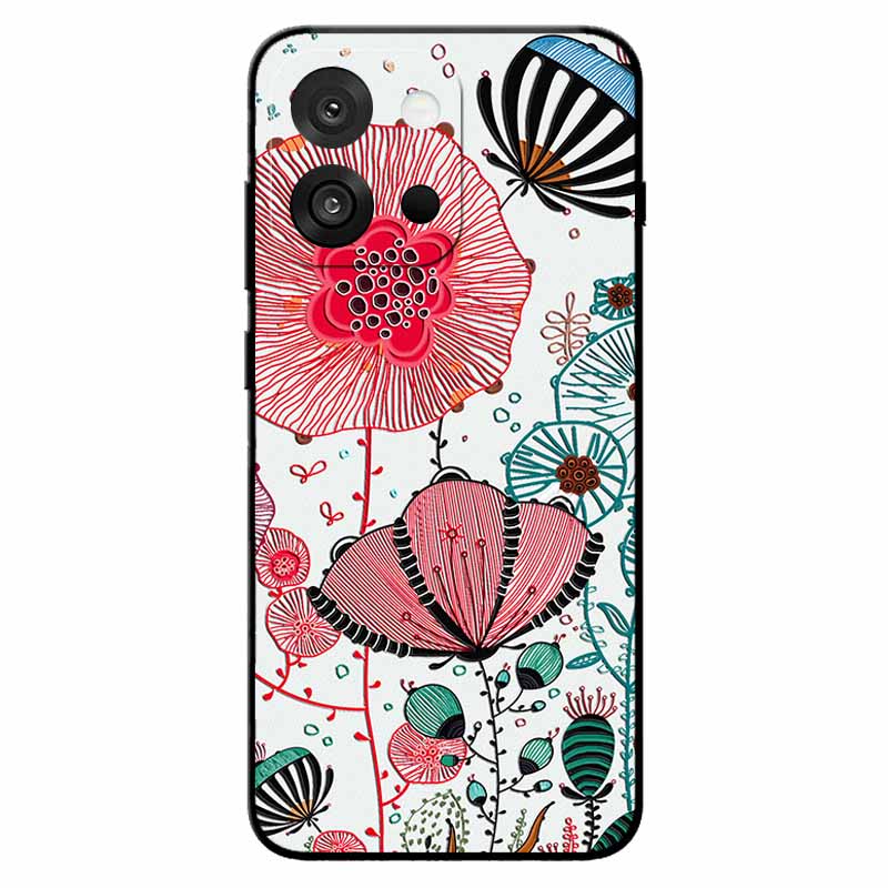 3D Emboss Cases For OnePlus 13T/ 13S Relief Emboss Soft Silicone Back Cover For CPH2723 Relief Funda OnePlus 13s Flower Capa 13T