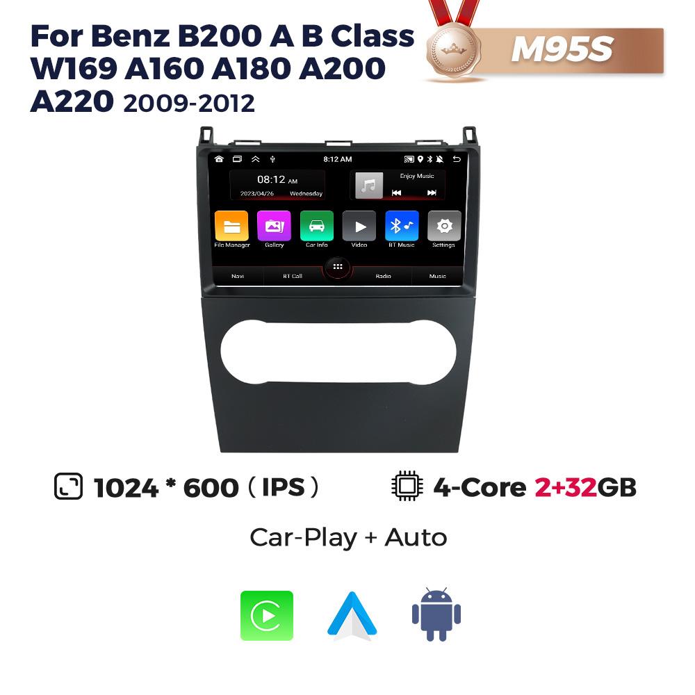Navifly 8G + 256G Android Auto Autoradio Multimedia-Player GPS Für Mercedes Benz B200 AB Klasse W169 A160 A180 A200 A220 2009-2012