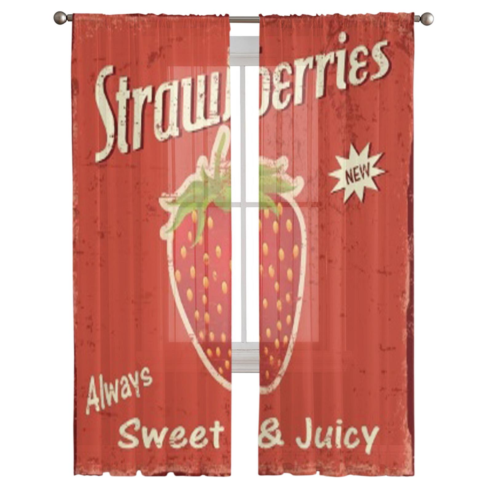 Винтажный гранж-постер с клубникой — фото 2