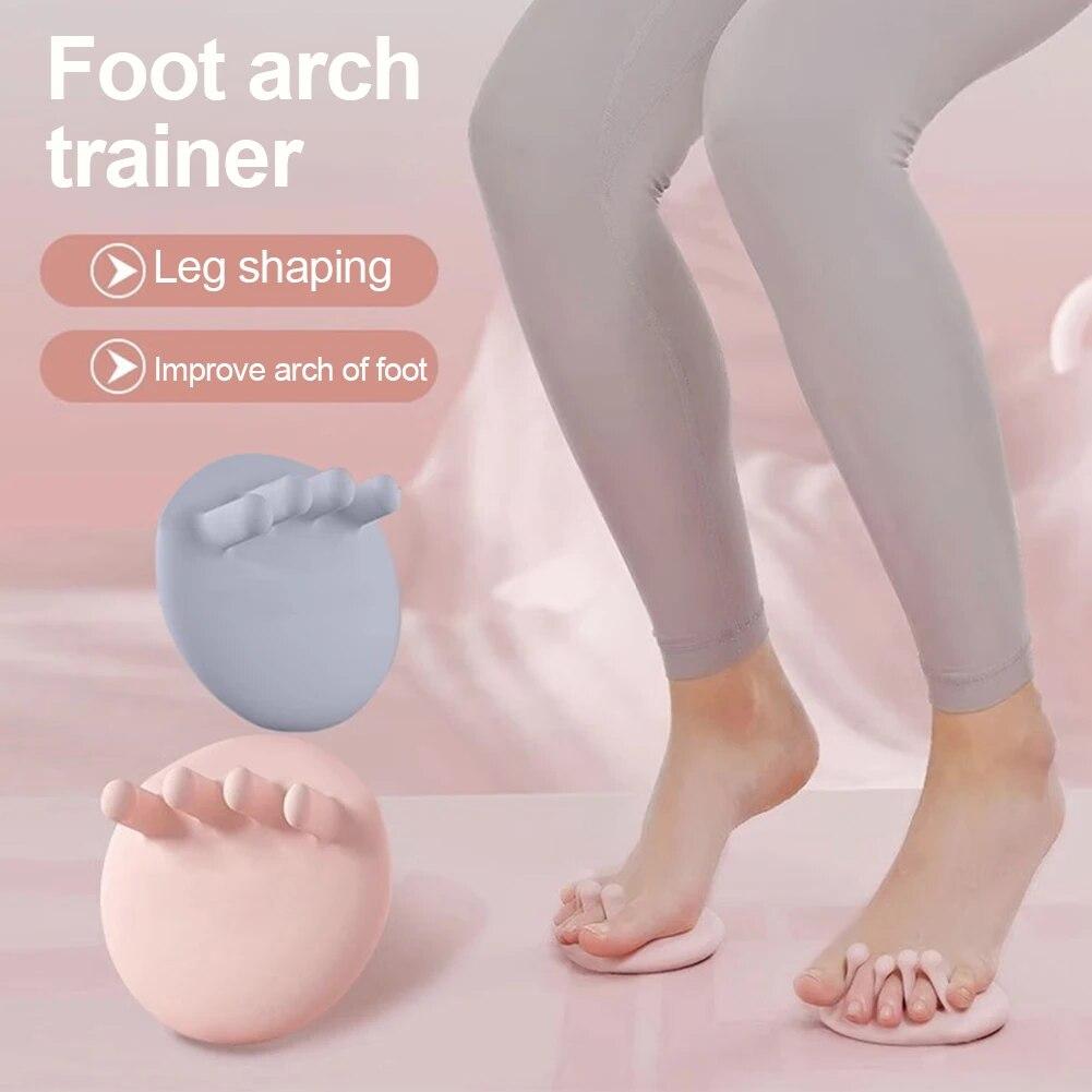 2 Stück Fußgewölbetrainer Fitness Bein Zehen Plantarfunktion Übungsgerät Daumen Zehenschienen Gesäß Fußgewölbetrainer