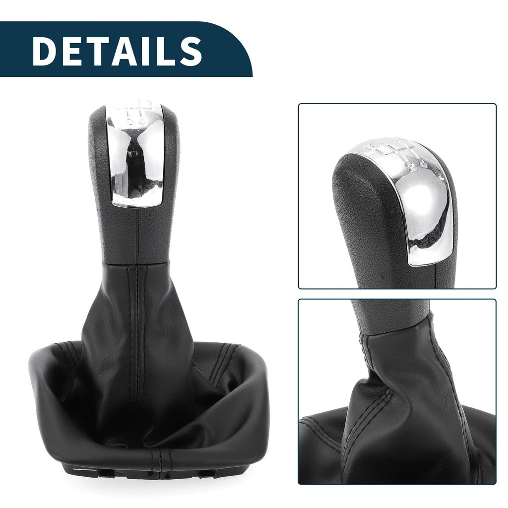 TUCKBOLD Manual Gear Shift Knob with Cover for Skoda Octavia Ergonomic 5-Speed 2004-2012 (1pc)
