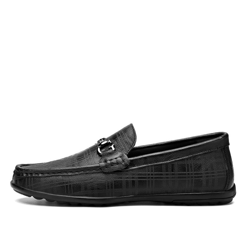 Męskie buty z prawdziwej skóry Wysokiej jakości Markowe Casualowe Wsuwane Formalne Mokasyny Włoskie Antypoślizgowe Męskie Buty do Jazdy Miękkie