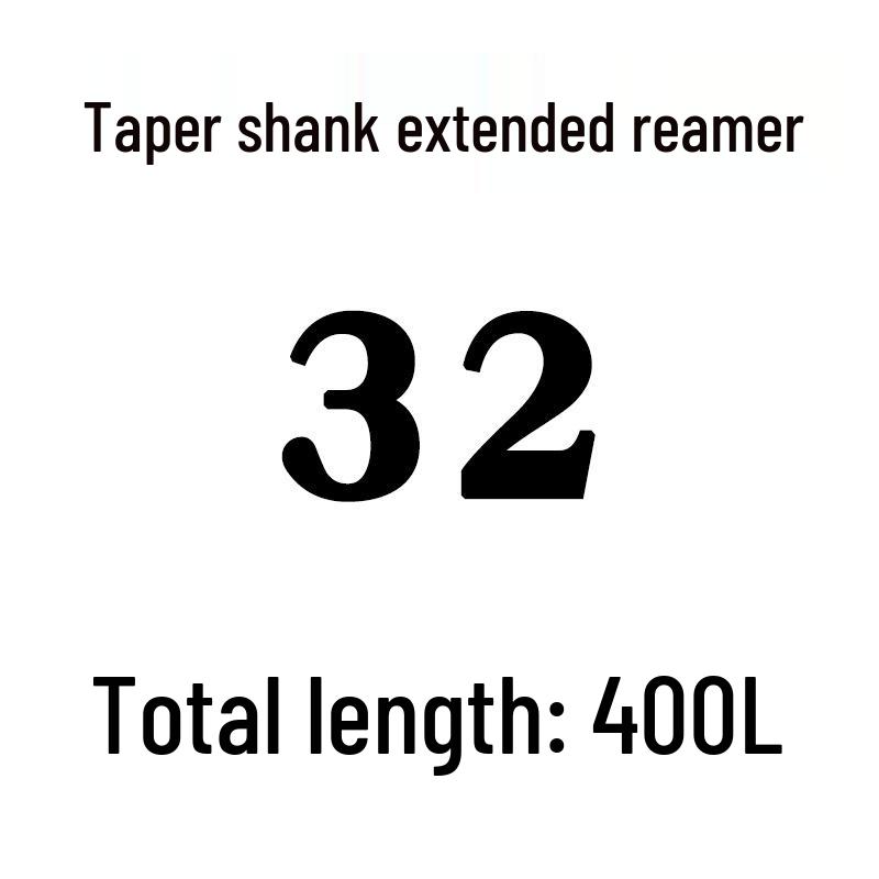 Extra Long High-Speed Steel Taper Shank Machine Reamer for Deep Holes, Sizes 16, 18, 20, 22, 24, 25, 30, 40