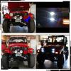 7-inch 90W LED Headlight with White/Yellow DRL for Harley & Wrangler