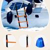 Boat Rope Ladder, Boarding Lightweight, Practical, Non-Slip, Portable, for Dinghy, Sailboat,
