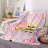 1pc SpongeBob SquarePants Flannel Blanket Soft Cozy All-Season Throw for Bedroom, Sofa, Camping, Travel, Home Decor1086