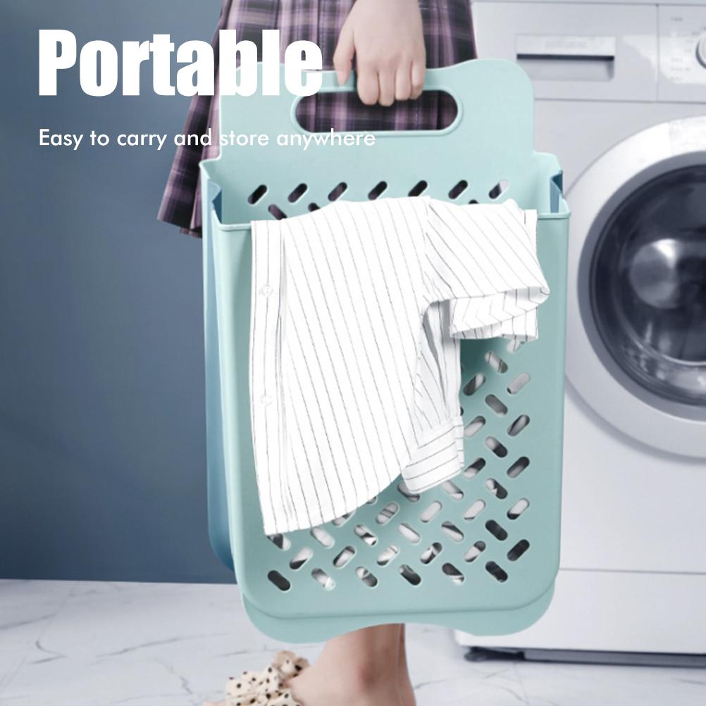 Wall Mounted Organizer Basket Portable Laundry Basket for Bathroom Dirty Organizer Basket Space Savi
