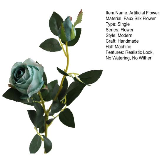 Künstliche Blume Kunstseidenblume Stoff Weiche Biegsame Blütenblätter Flexible Stiele Gefälschte Rosen Heimdekoration Hochzeitssträuße Foto Requisiten