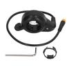Electric Bike Thumb Throttle ABS Metal Waterproof Connector Bicycle Accessories Fit for 24V to 72V Electric Scooter