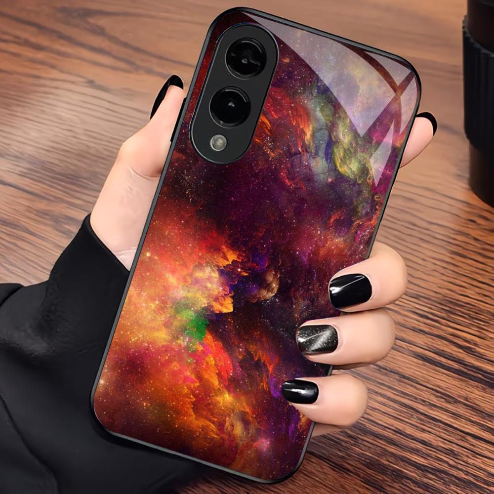 Nebula Exquisite High-end PhoneCase Glass PhoneCase for Samsung Galaxy S26 S25 S24 S23 S22 S21 FE,Ultra,Plus Dropresistant