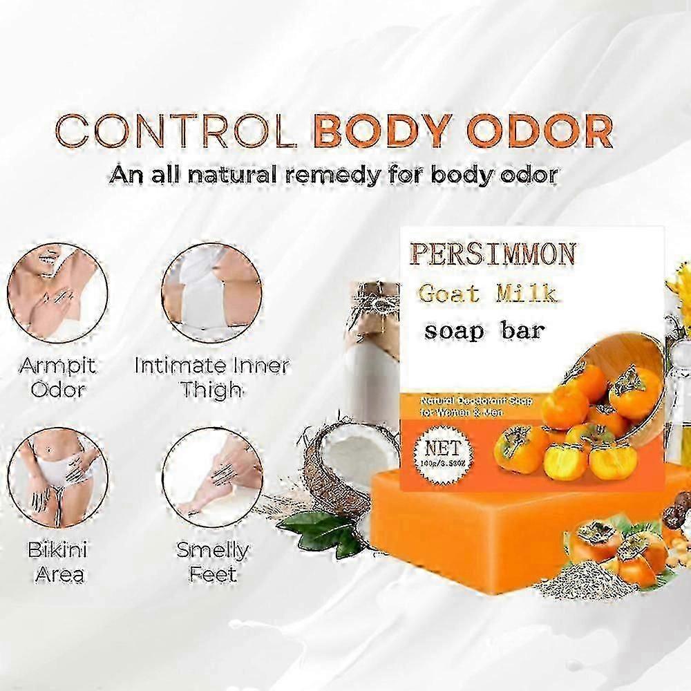 Persimmon Soap for Nonenal Odour Natural Deodorant for Mature Skin