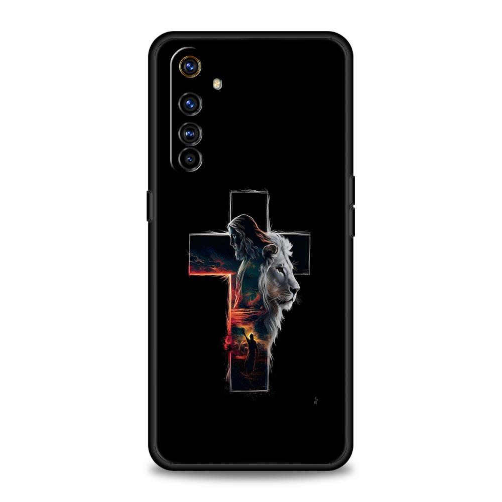 Bible Jesus Christ Cross Phone Case For Realme 12 11 10 9 8 5G 7 6 GT5 GT3 GT2 Pro Plus C21 C11 C25 C35 GT Neo 2 3 3T 5 Cover