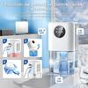 Air Dehumidifier, 1800 Ml, Ultra-Quiet Electric Desmidifier (≤38 dB), 7 LED Touch Atmosphere, Automatic Shutdown, Portable Device with Timer for