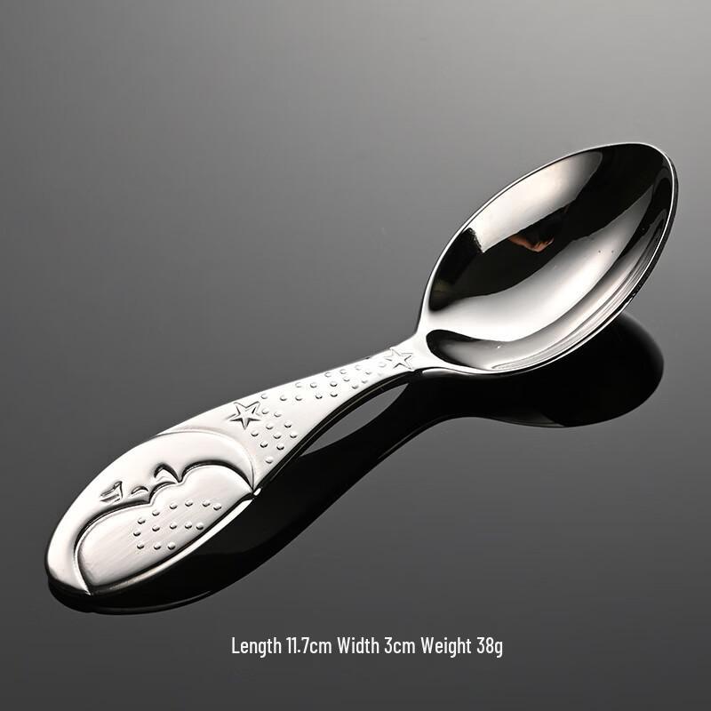 

Qianxing Kids 316 Stainless Steel Moon Spoons, 10-Piece Set